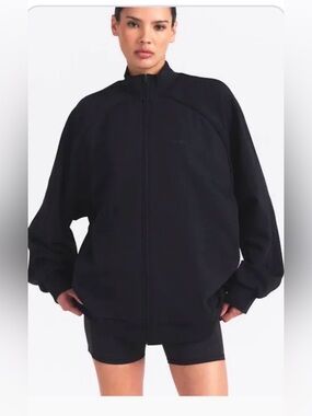 Skims Nike Tricot Matte Jacket. Black SZ Medium. NWOT